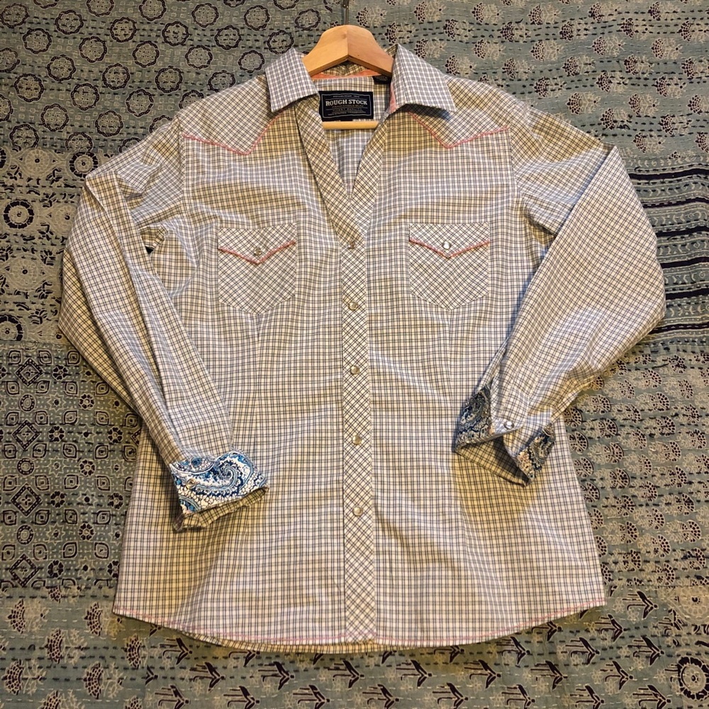 Women’s Rough Stock western button down shirt